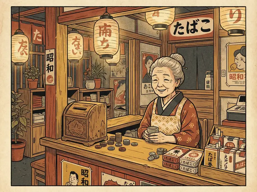 问鼎娱乐昭和街角香烟店充值柜台